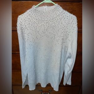 Silhouette long sleeve womens mock neck sweater